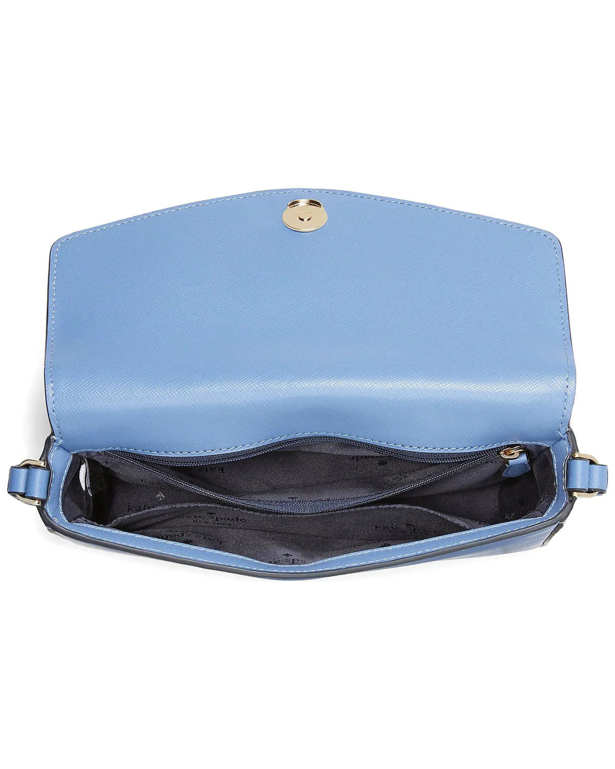Bag Spade Leather Saffiano Women's York Crossbody New Sadie (Fresh Envelope Blueberry) Kate