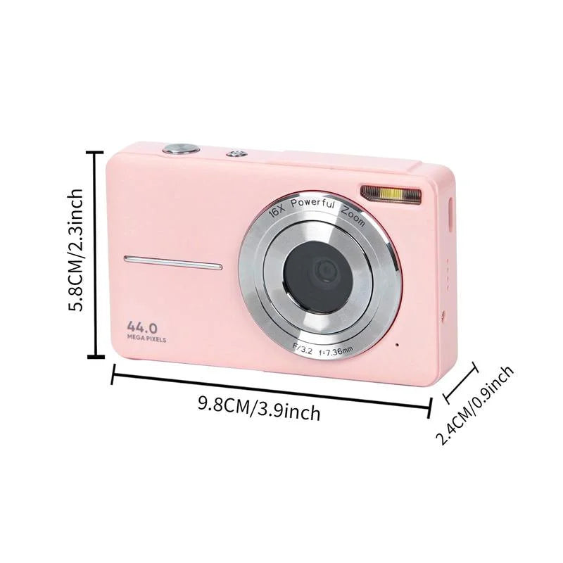 Camera 16X Digital Card, 44MP Zoom Festival, Digital Day & DC403 Piece Memory Mother's Music for for Digital Multi-functional f=7.36mm), Compact Recording 32G Camera P Gift, 1 Cameras, 1080P Ff(F/3.2,