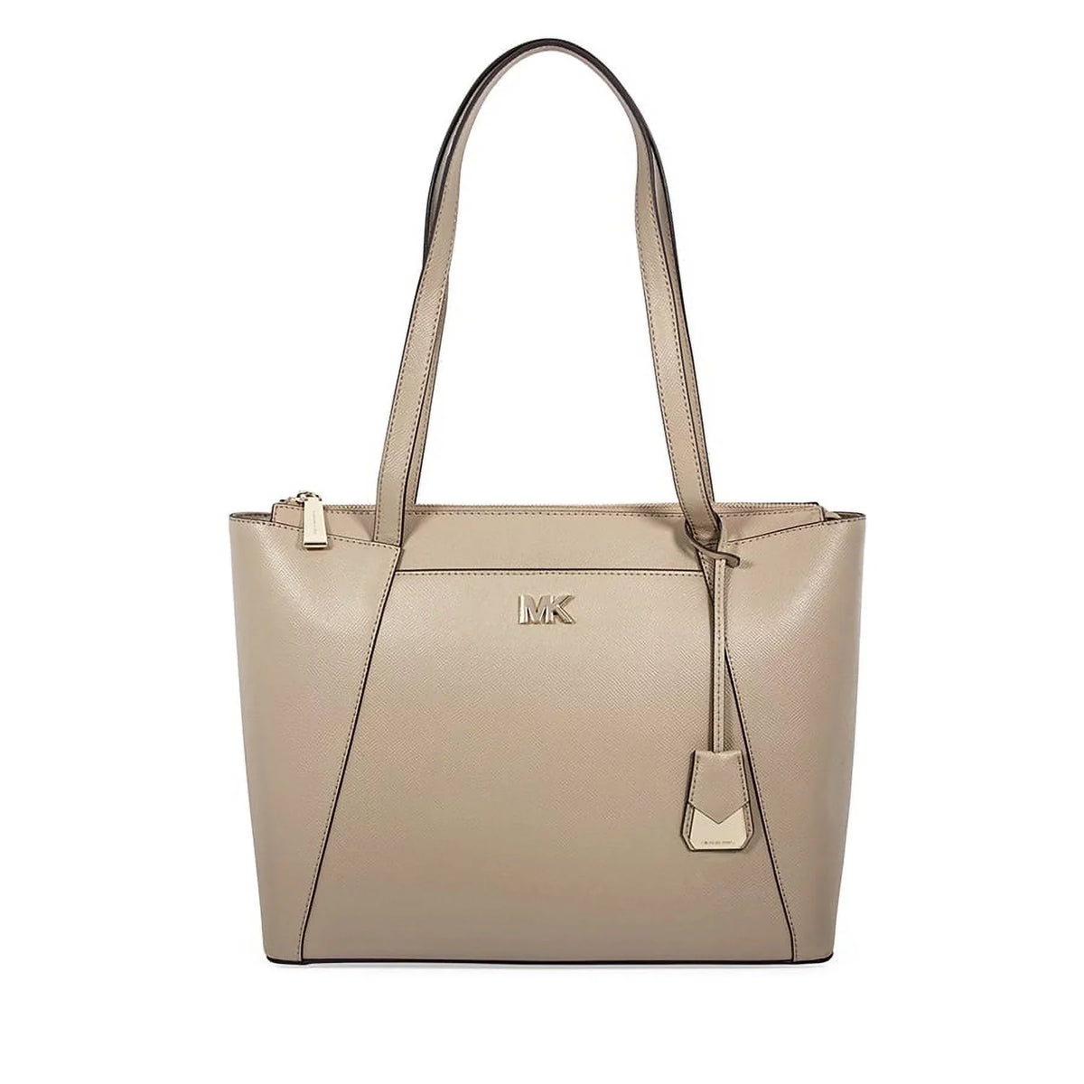 Maddie Michael Tote-Truffle Kors Medium Leather Crossgrain