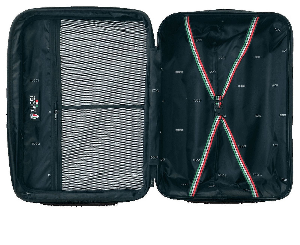 T0274-24in-SLV Carry-On ABS TUCCI Silver T0274 in. Banda 24 Luggage,