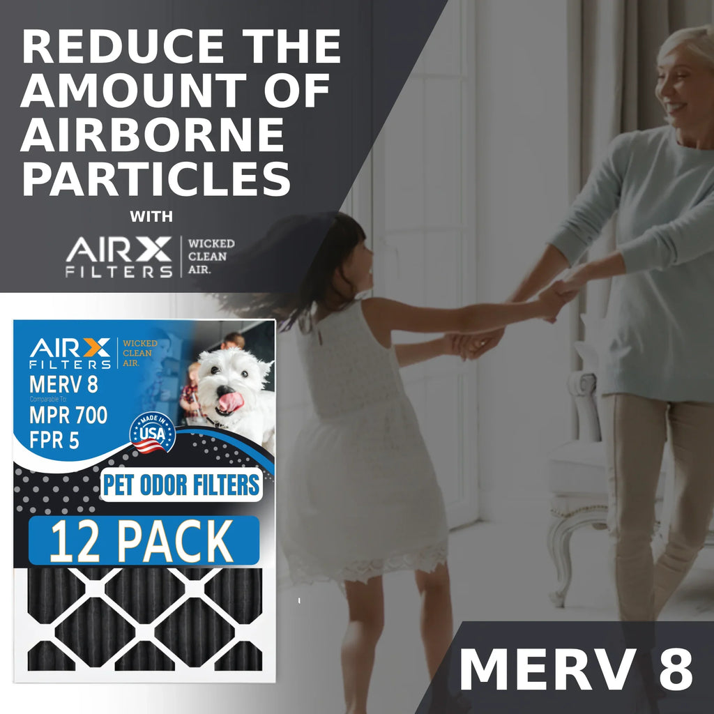 Pet Pack of AIRX Rating, USA Retention in - MERV Filters Filter Made WICKED FPR Air by to 8 12 Filters AIR. FILTERS 700, Odor MPR CLEAN 16x20x1 Furnace Comparable 5,