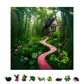 Premium Wood Cut Blooming Pieces featuring Wooden Adults Path Jigsaw Precision Puzzle Shaped for 500 ZenChalet Uniquely
