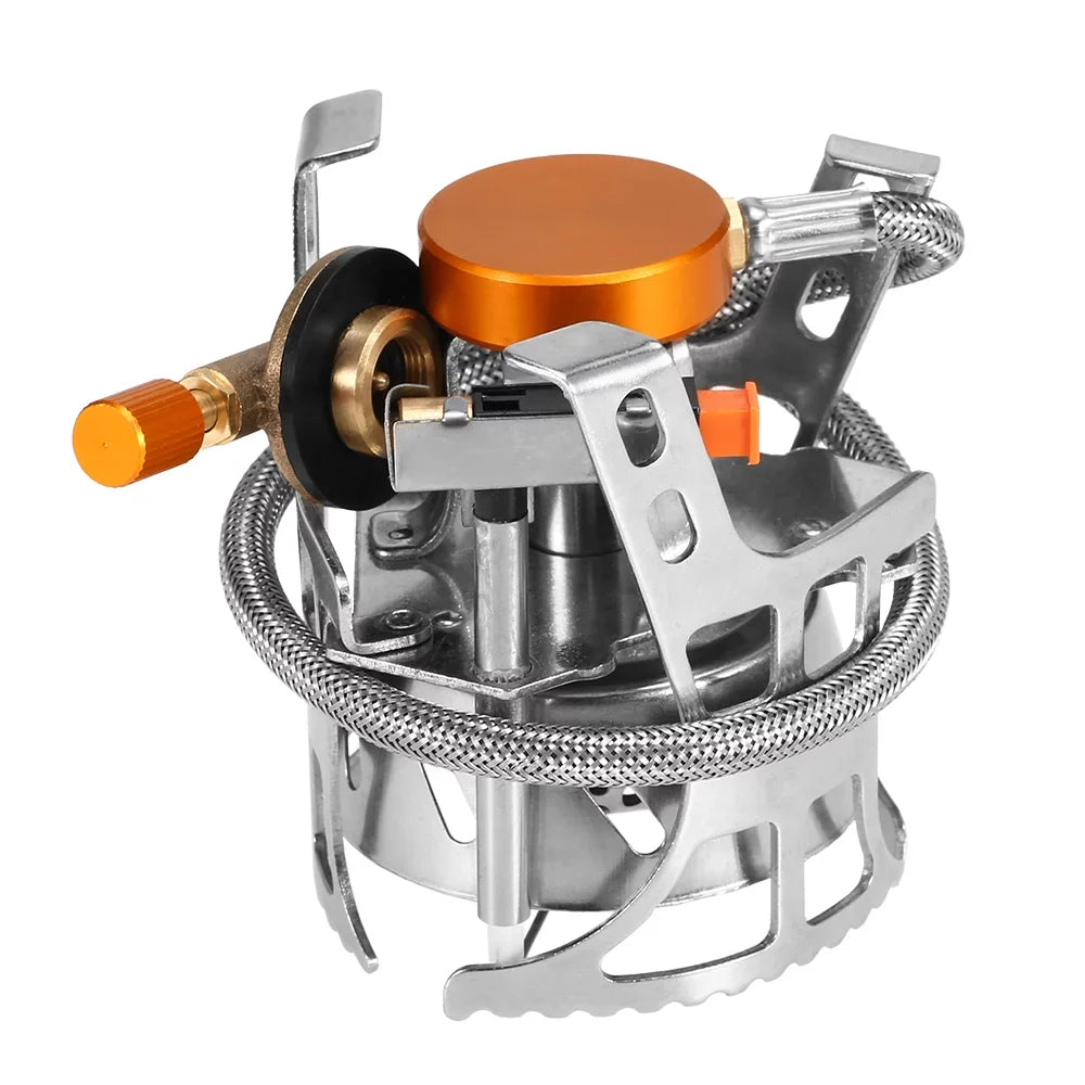 Gas Gas Windproof Adapter Split Head Camping Cooking Portable Foldable Conversion with Meterk Outdoor