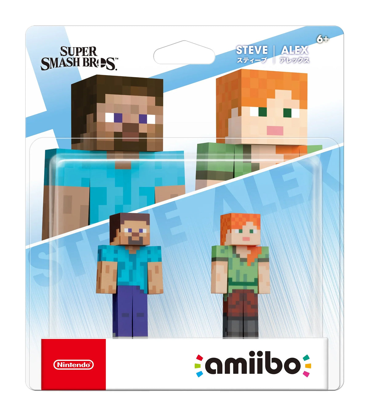 Switch + Super amiibo Ultimate Steve/Alex Bros - Figures Smash Nintendo