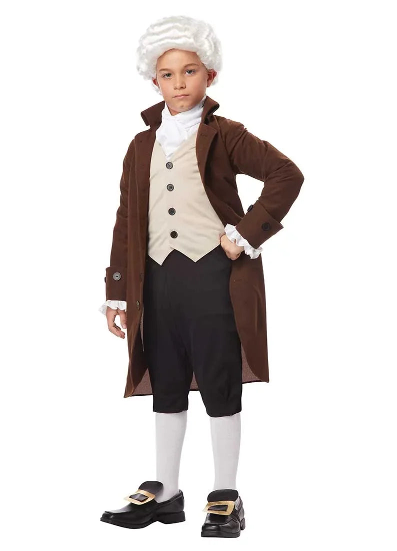 L Franklin Fancy-Dress California Child, Halloween Costumes for Colonial Benjamin Costume Man Boy's