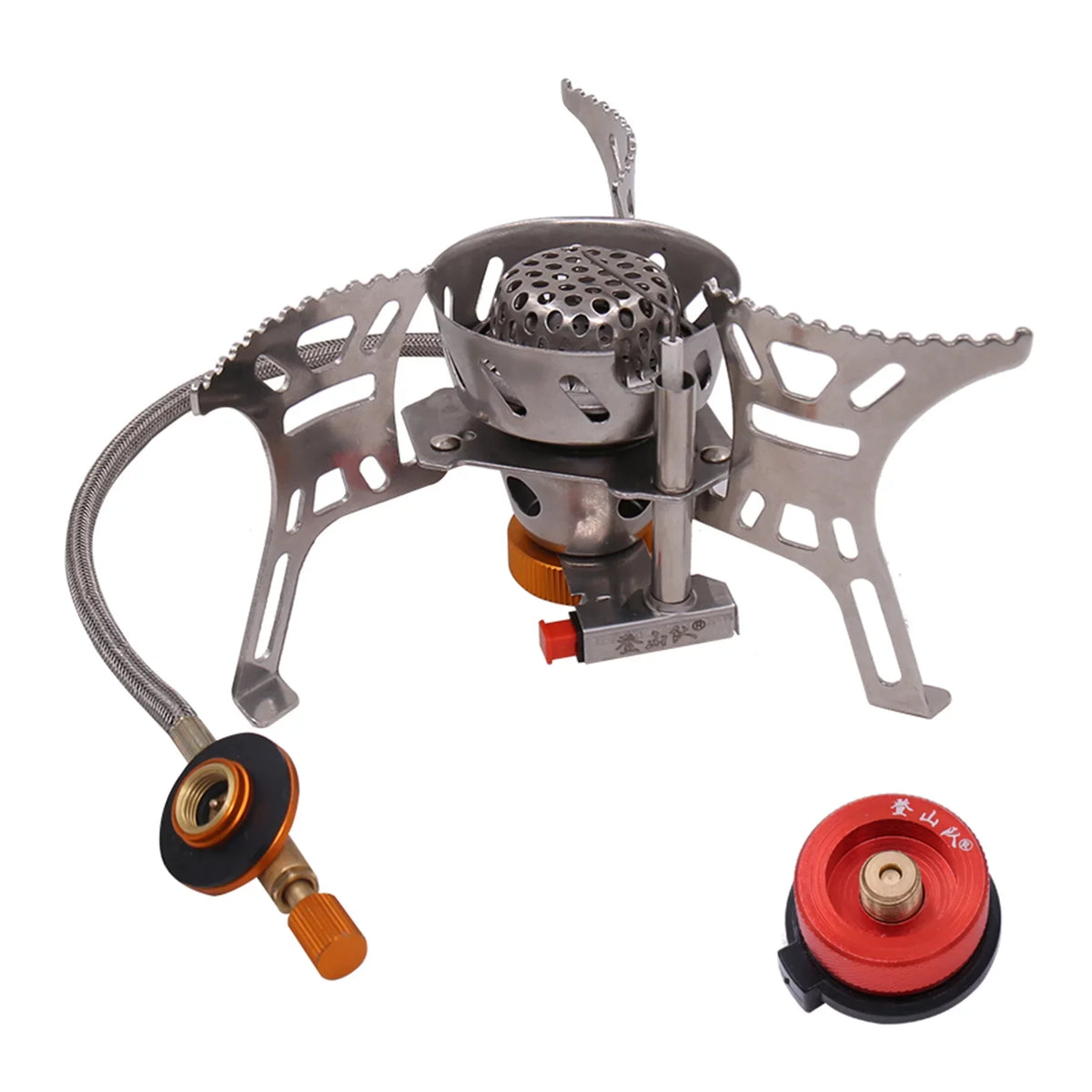 Gas Gas Windproof Adapter Split Head Camping Cooking Portable Foldable Conversion with Meterk Outdoor