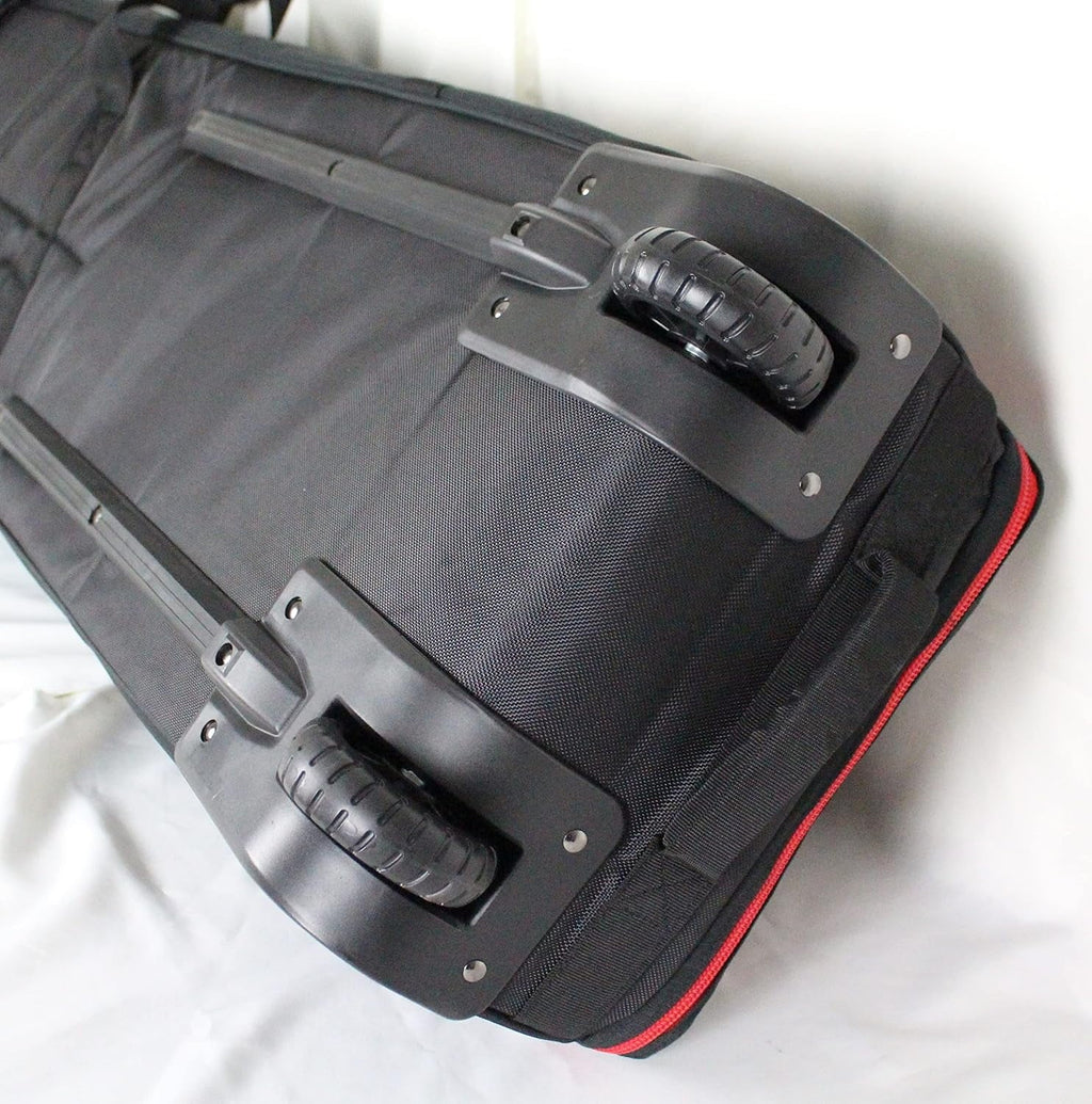 Wheels For Double To Oversized Two Boot Rolling With Travel, Pockets, Bag, Ski Bag External Load, Padded Double Air Ski Easy