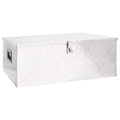 Organizer Case Trailer Lockable Toolbox x Garage, for (L Box 14.6 Vehicle, Tool Truck Trip Underbody Aluminum W x H) Silver Storage 39.4 21.7 x Anself Inches x Camping Box
