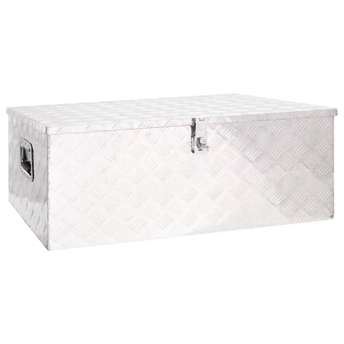 Organizer Case Trailer Lockable Toolbox x Garage, for (L Box 14.6 Vehicle, Tool Truck Trip Underbody Aluminum W x H) Silver Storage 39.4 21.7 x Anself Inches x Camping Box