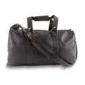 Strap Adjustable Duffle QGM23254 Zip-Top Bag Brown Dark with Leather