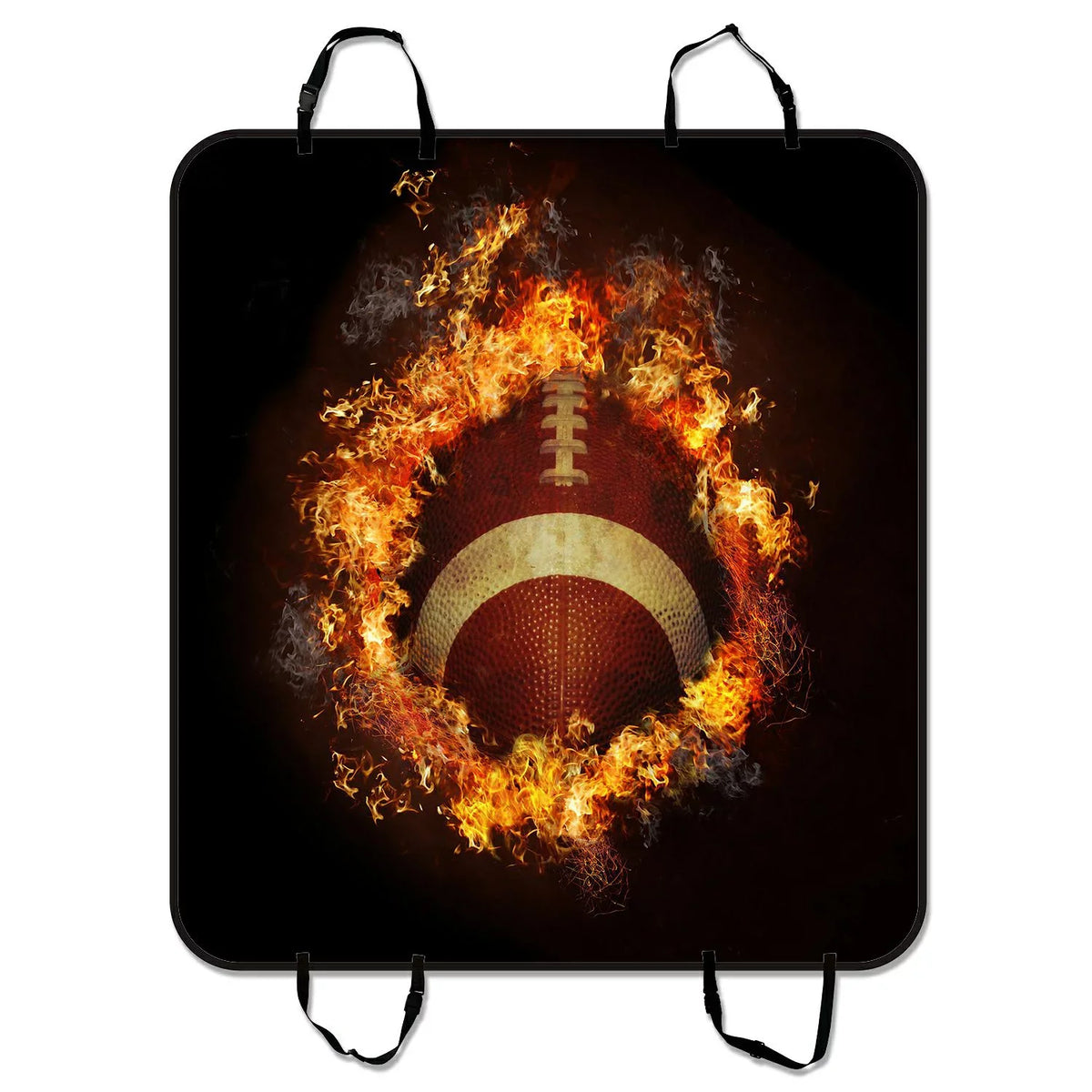 of inches Mat Flaming Seat Hammock Dog Trucks For Mat American Car Pet Cover Mat Cargo GCKG Seat SUV Cars Trunk Football Spirit and Car 54x60