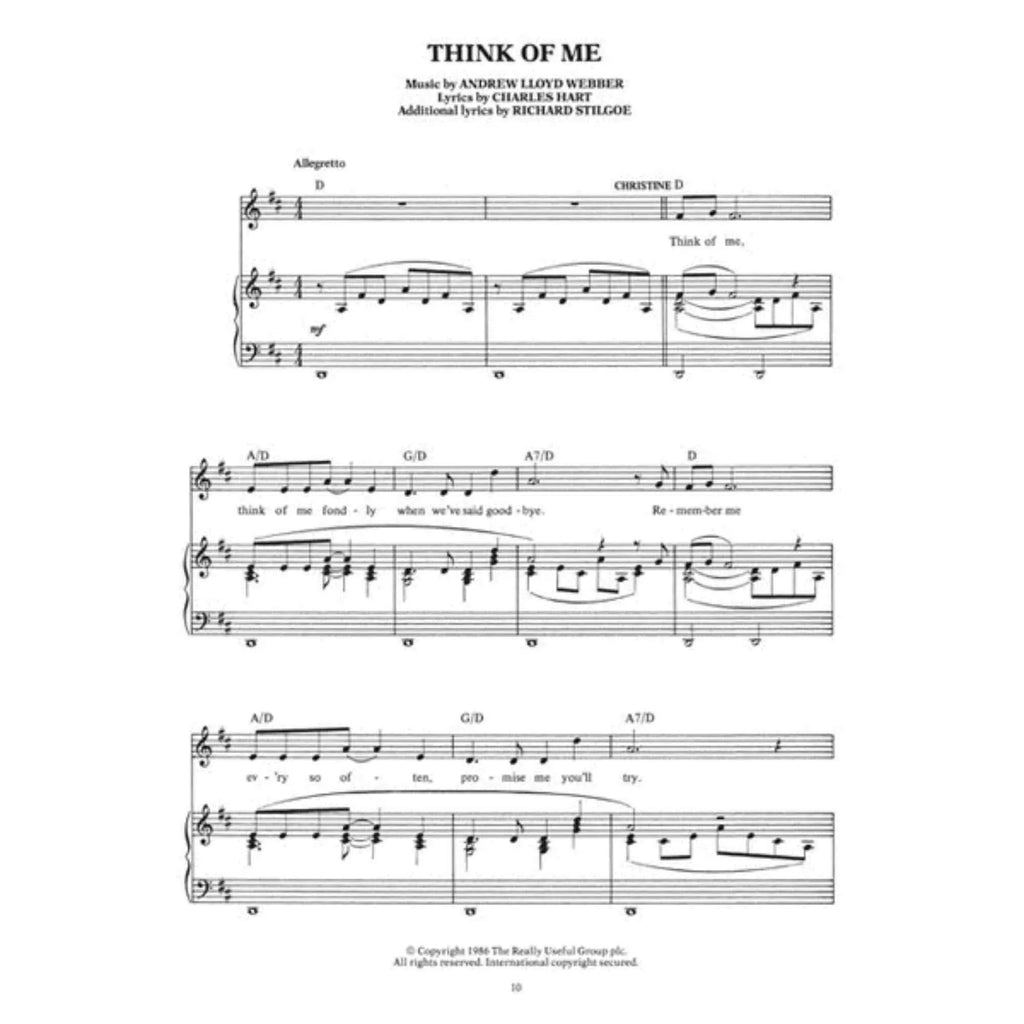 the Opera Melody Selections in Souvenir the Part Piano/Vocal Edition: Piano of Phantom -