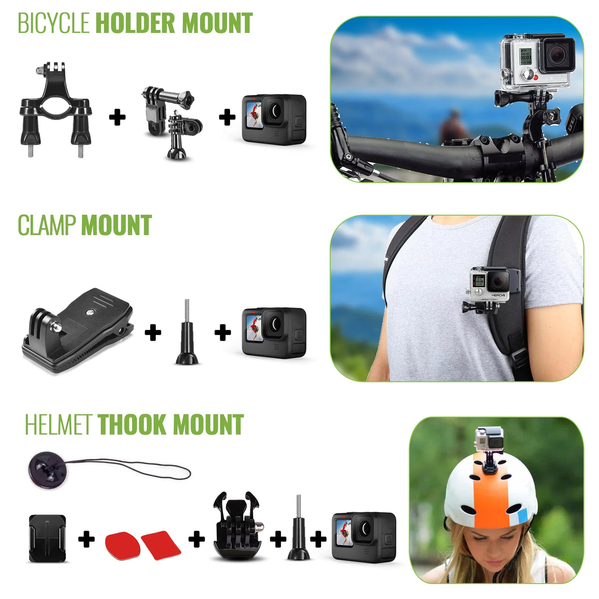 with GoPro Accessory Action, Kit Insta360, in Camera Compatible Hero10/9/8/7/6/5/4, AKASO, GoPro Max, DJI GoPro Action more 50 1 Fusion, and Osmo DiGiNerds