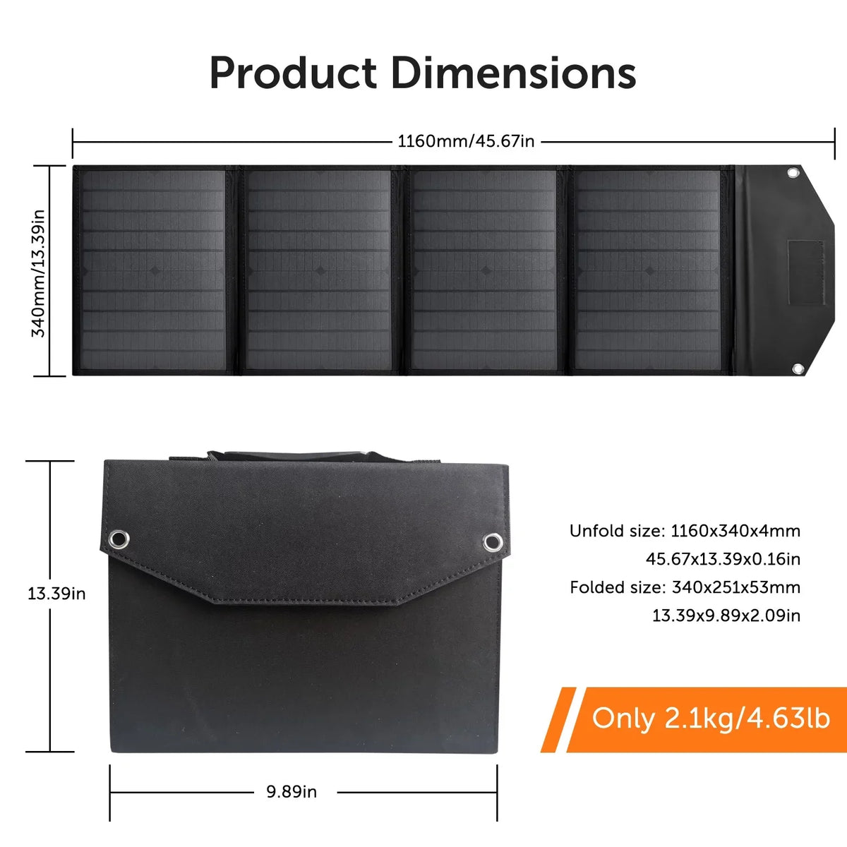 Alpha Folding Panel Solar Charger Digital