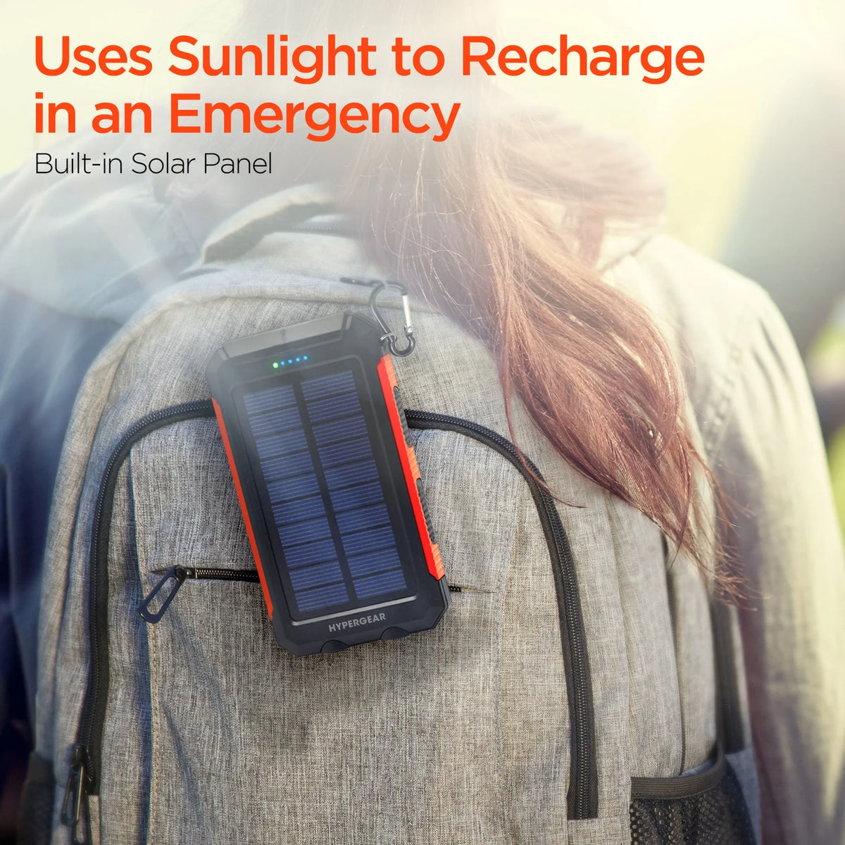 Solar Bank, Black 10000mAh 13681-HYP Power HyperGear