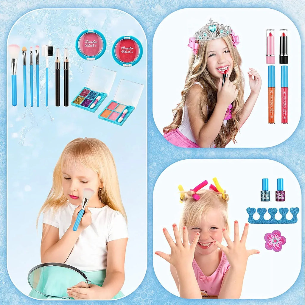 Makeup Years Play Toys Birthday Kit Old Girls, Washable Princess 7 Makeup Real 6 5 Girl Kit Set for Girl, Makeup for 4 3 Cosmetic for 11 10 with Kids Case 9 for Girls Kids, Makeup 12 8 Children