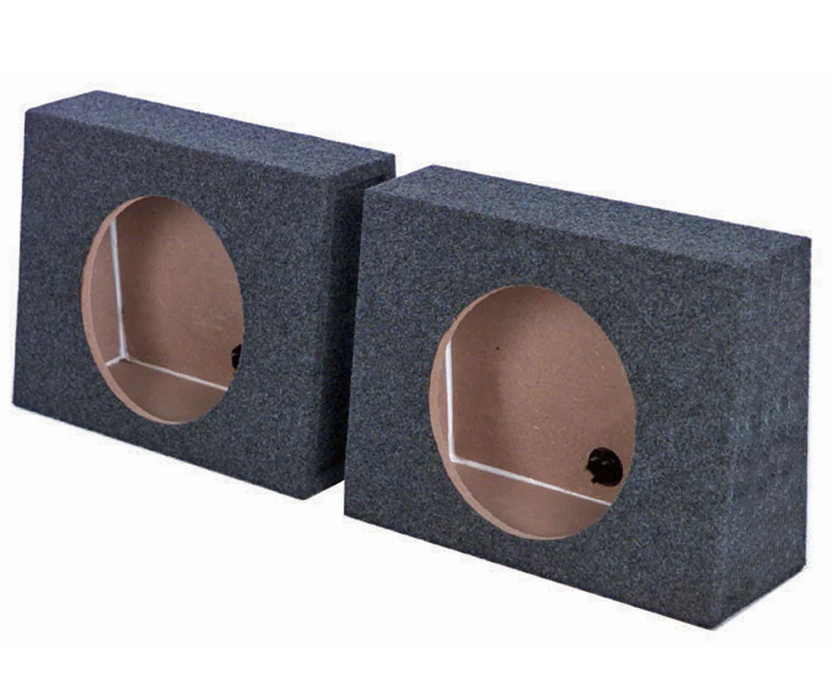 QTW10 Sub Audio Car Subwoofer Pack) Single QPower Sealed (2 Enclosures 10" Box