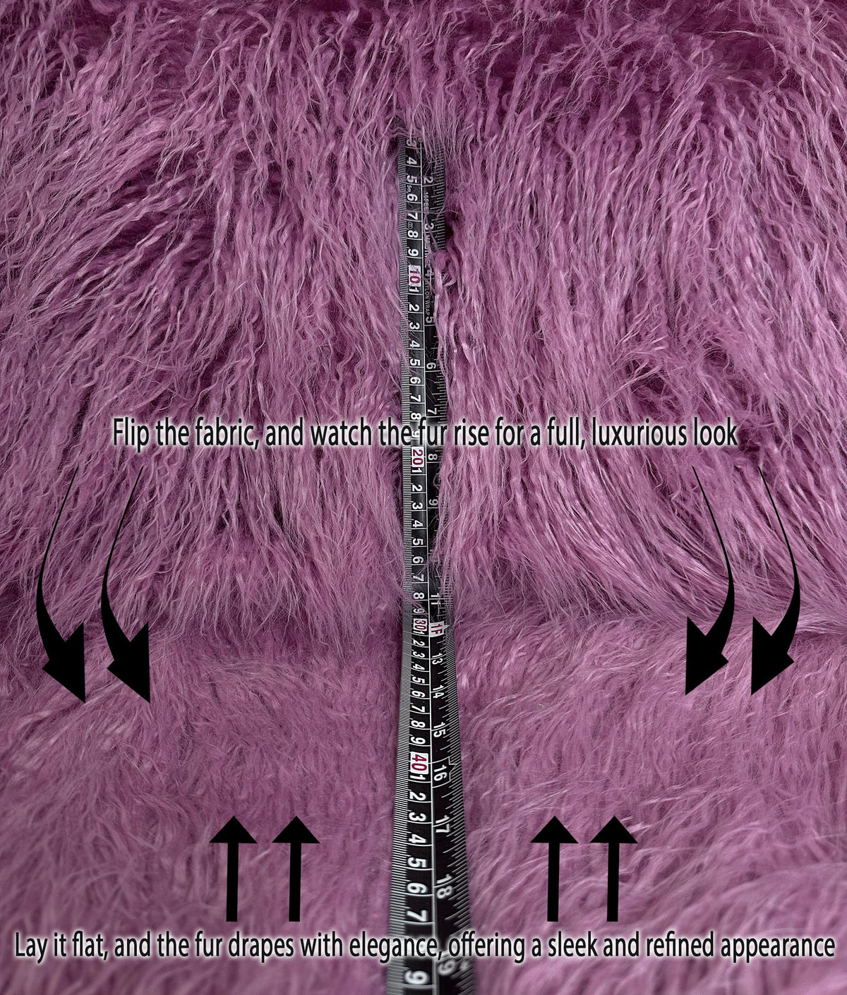 Continuous FUR Faux (Dusty 3.5" Cosplay LONG Per Yarn Pile Fake Yard 2.3oz Sold Japanese Craft, Yak Retardant Sewing CURLY Yard / 58" Wide by Fire Rose)