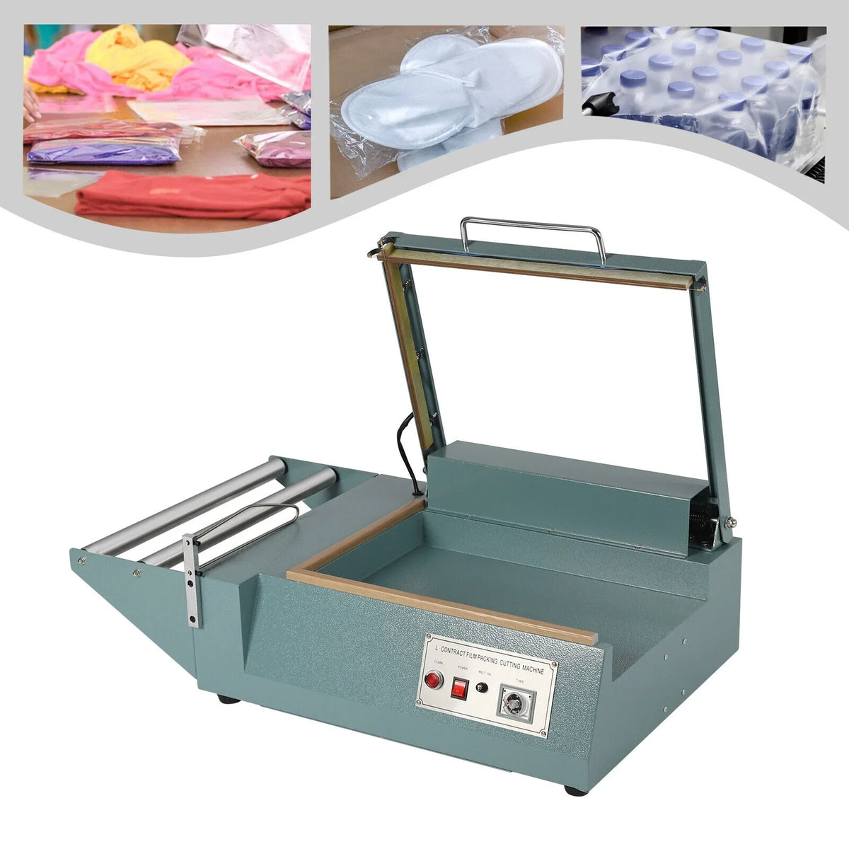 1000W Heat Film Sealer Quick Folding Machine Sealing Wrap Cutter OUKANING Shrink Machine POF Machine Sealing Packing