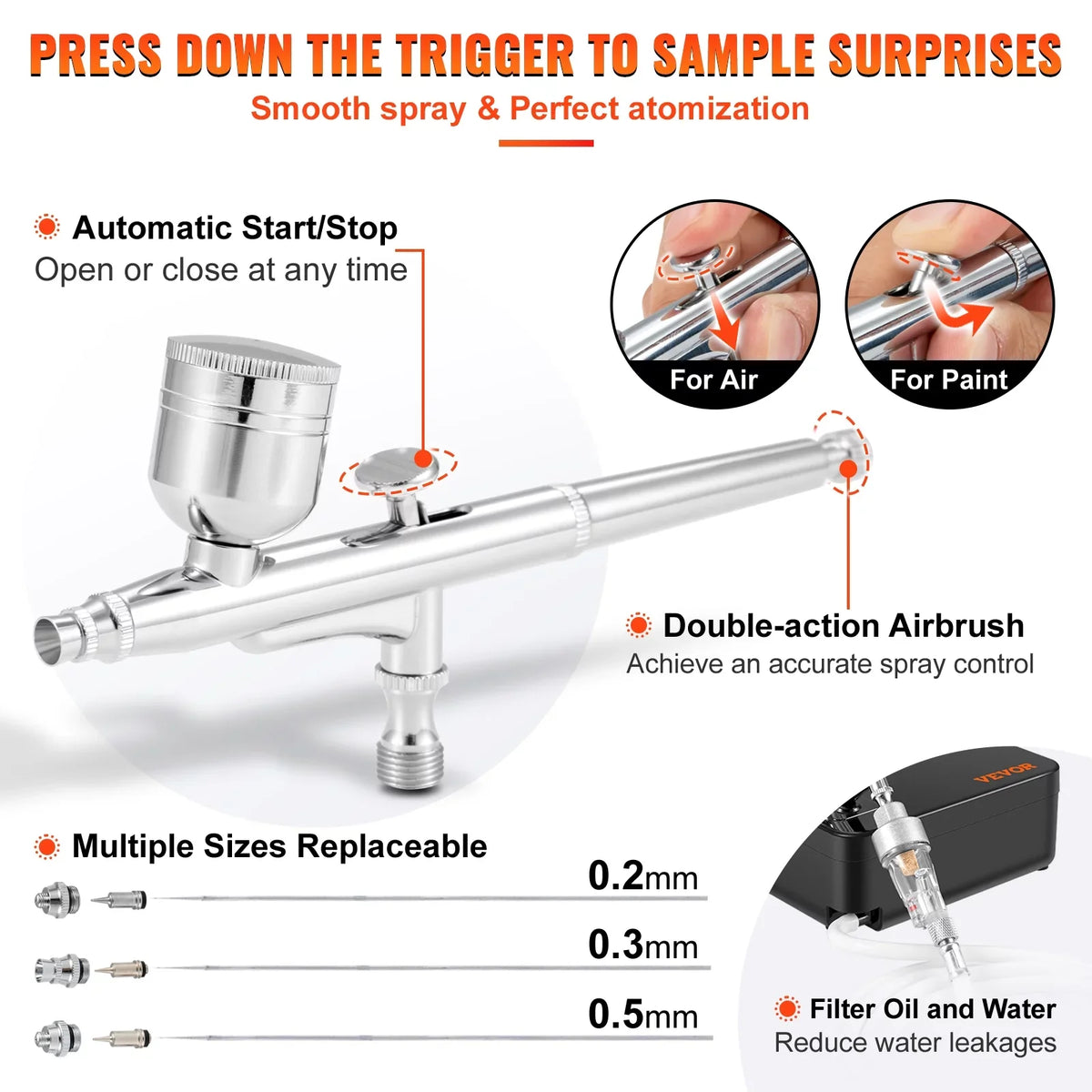 Tattoo Portable Feed w/ with Kit Airbrush Airbrush Cookie Airbrushing Art System Set Dual-action Multi-purpose Gravity Compressor, SKYSHALO Airbrushes, Nail Kit, Makeup