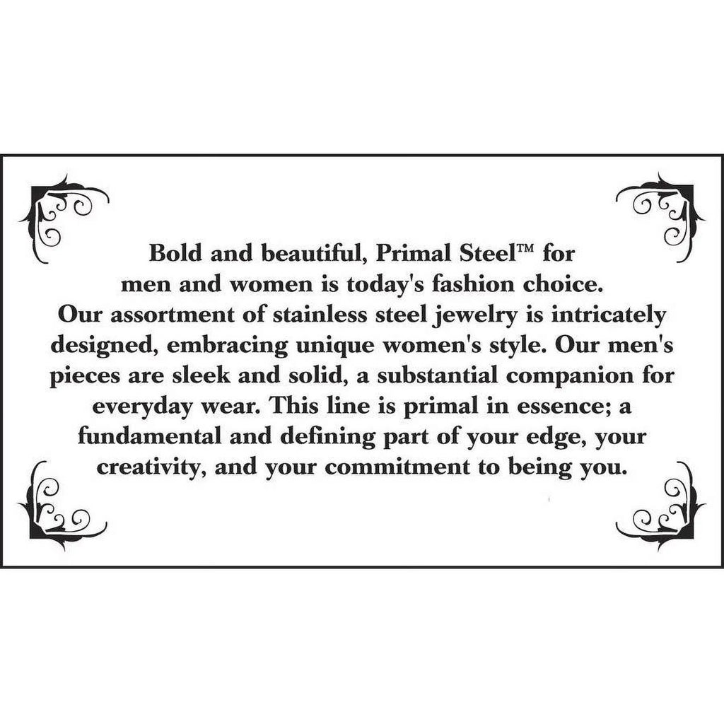 Hearts Cuff Primal Steel Stainless Rose Steel Bangle Plated IP