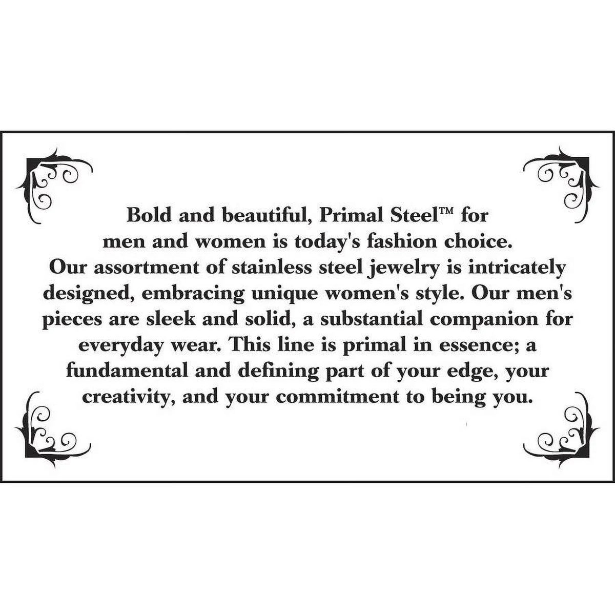 Hearts Cuff Primal Steel Stainless Rose Steel Bangle Plated IP