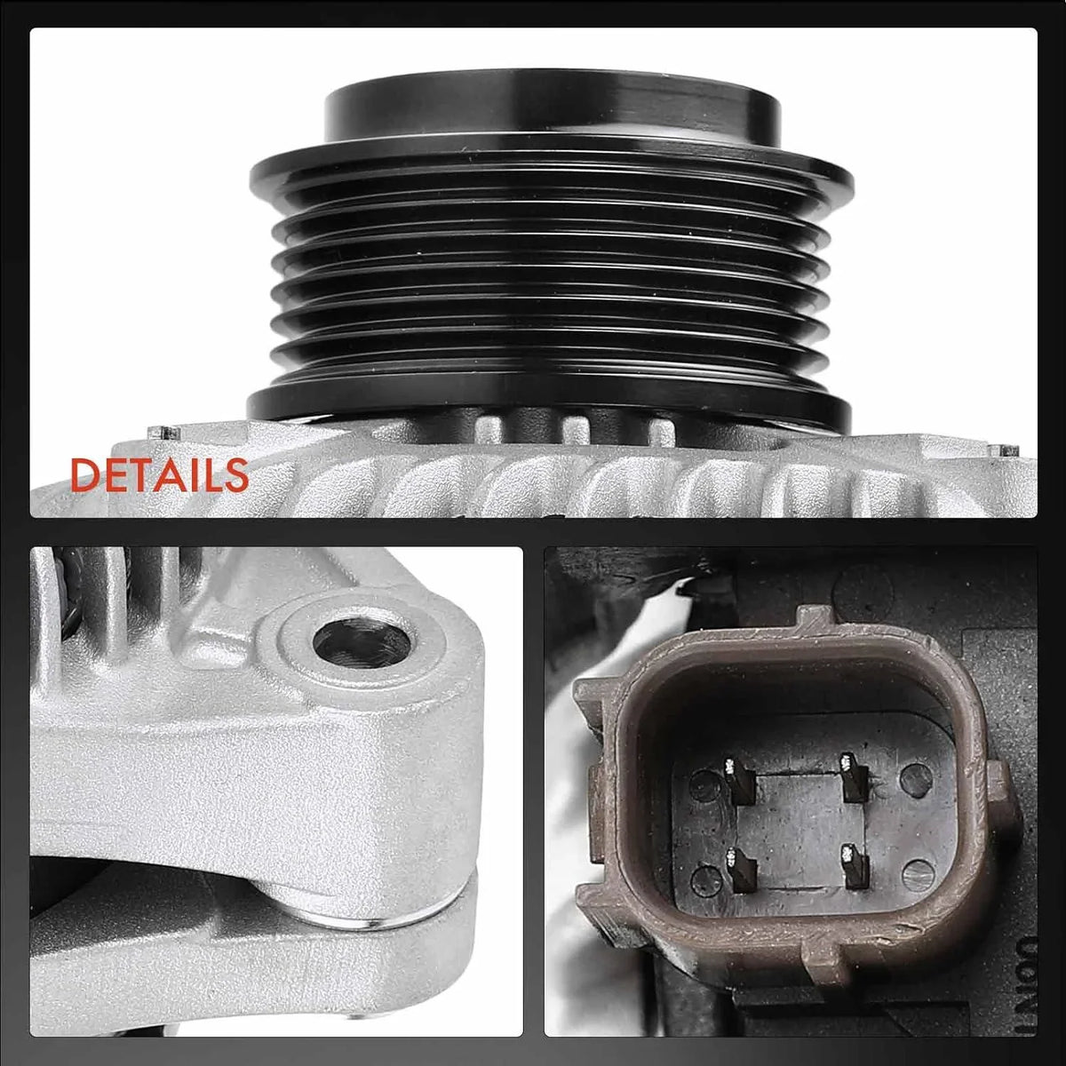 2012-2014, Ridgeline 6-Groove Replace# A-Premium 2011-2013, V6 12V Alternator Compatible 2012-2015, 3.5L, Odyssey CW with Pulley, Pilot 31100-RV0-A01 Honda 130Amp
