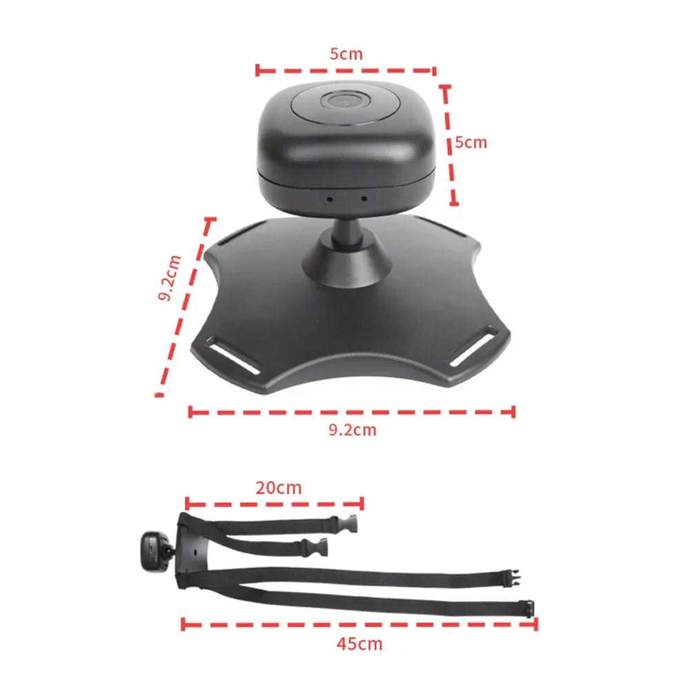 360° WiFi Night Vision Car Camera, Mirror Powered Car Baby Tomshoo Rotation Monitor Baby USB