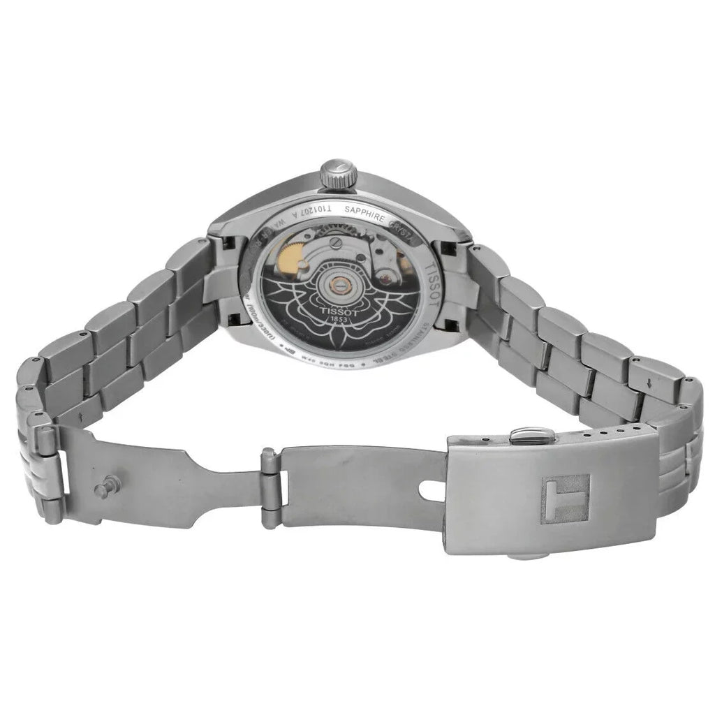 80 T101.207.11.04.100 Women's Steel PR100 Tissot Automatic 33mm Powermatic Watch