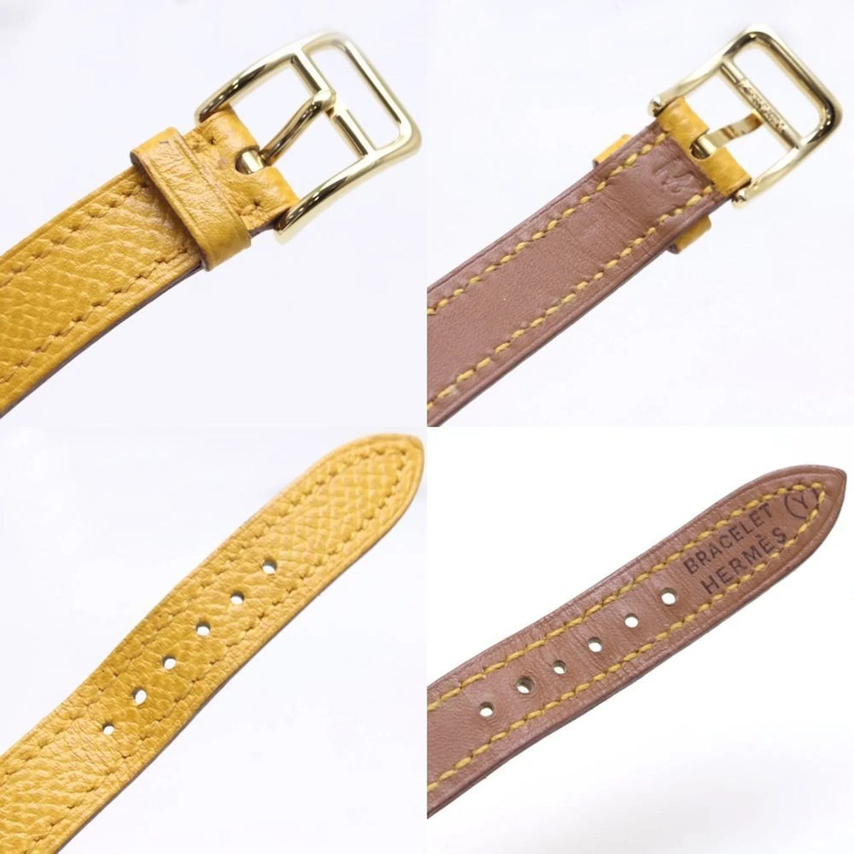 Epson 39261 plated) Watch ○Y (gold (Good) stamp Kelly Vaux Ladies GP Pre-Owned HERMES KE1.201 x