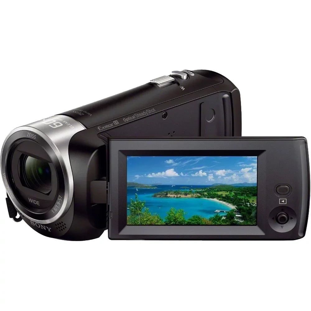 HD Handycam Bundle Spare Micro Recording More Charger and Camcorder Cable High HDRCX405 Battery SD Card HDMI Video Speed with Memory