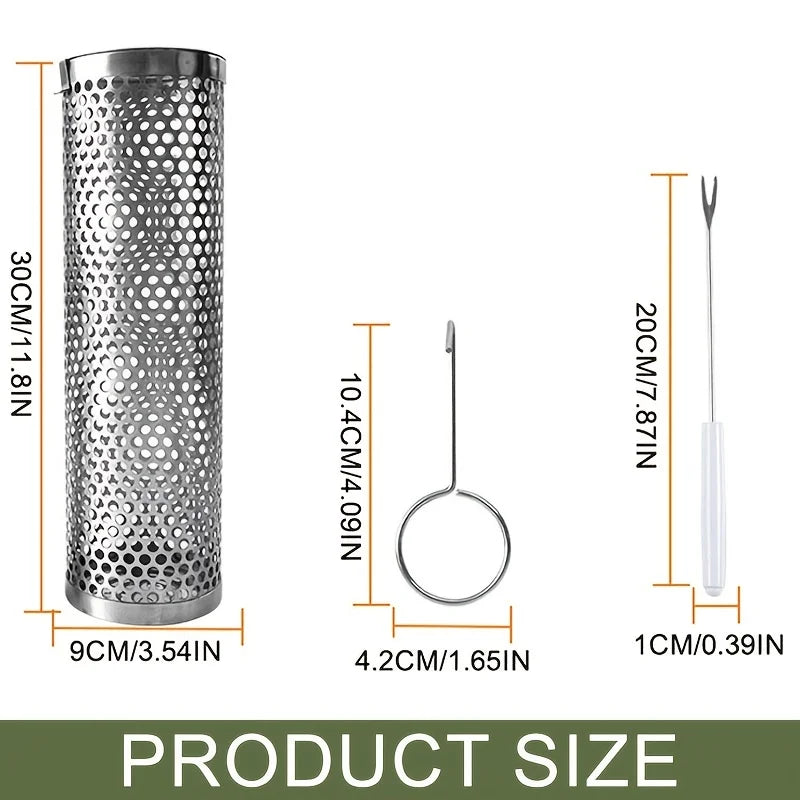 Grill Grill - For 1pc Grill For Grill Grill Steel BBQ Stainless Outdoor Round Picnic Outdoor - Charcoal Campfire - Cookware Grill Rolling Grill 11.81*3.54*3.54inch - - Camping