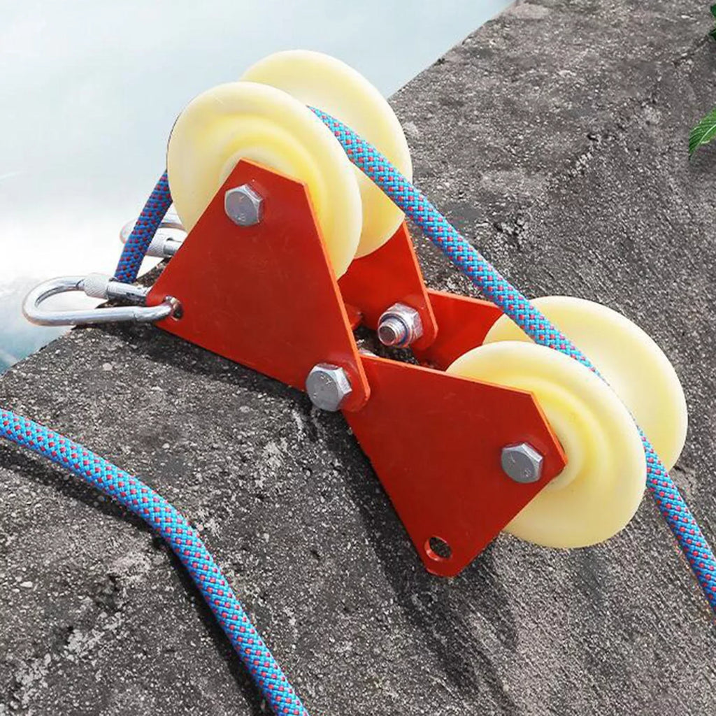 Wheels Rock Hiking Abseiling Double Climbing Wear-Resistant Mountaineering Descending Rope Outdoor Accessories