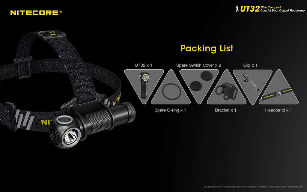 Light White) Warm Dual - Cool Battery with NL1834 (3000K, 1X TINI Value Bundle: White) Choices) Headlamp - Color Nitecore and 1x Emitter (5700K, Keychain UT32 (Random