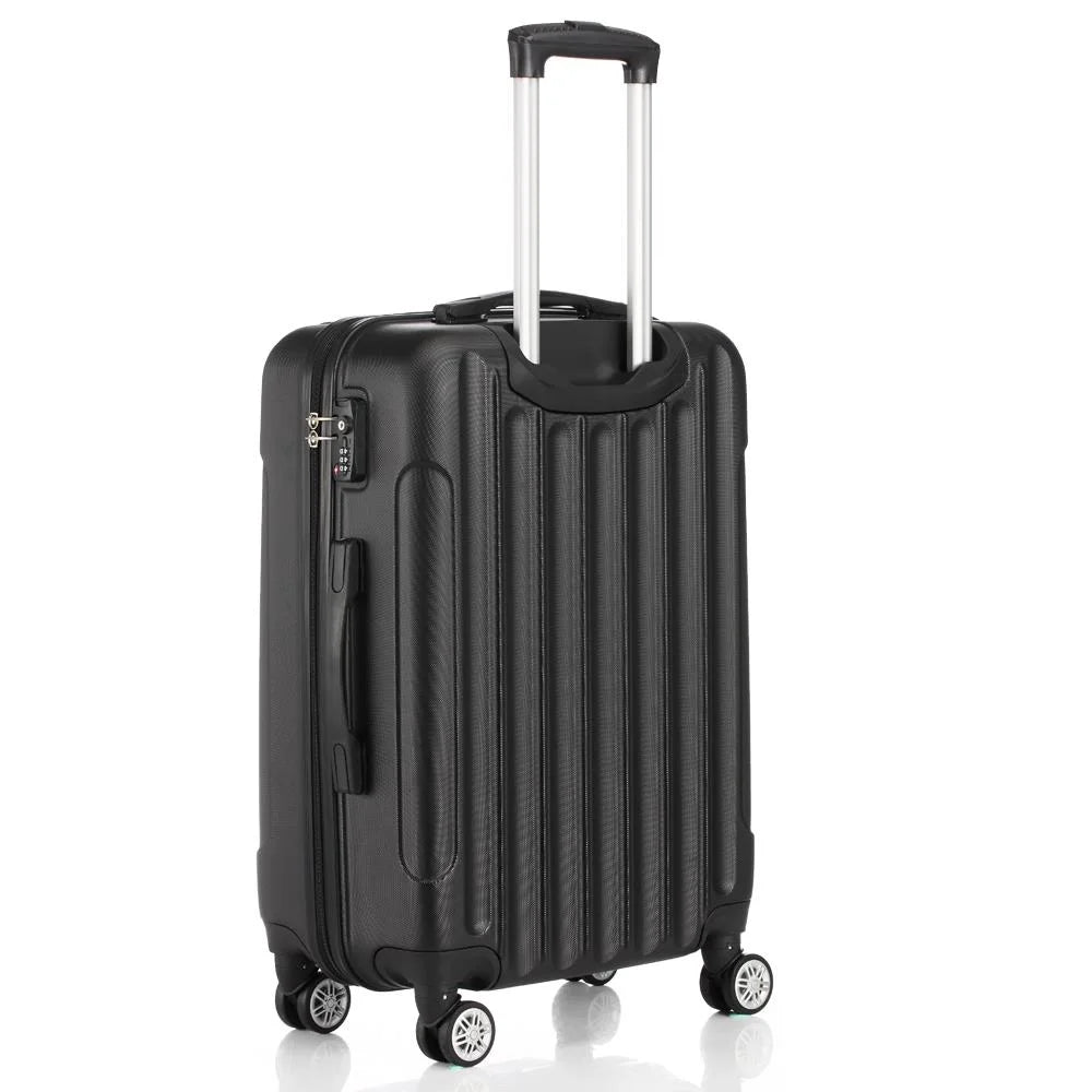 Lock Black With TSA Hardside Piece Set Luggage Lightweight SalonMore Spinner 3 Bag