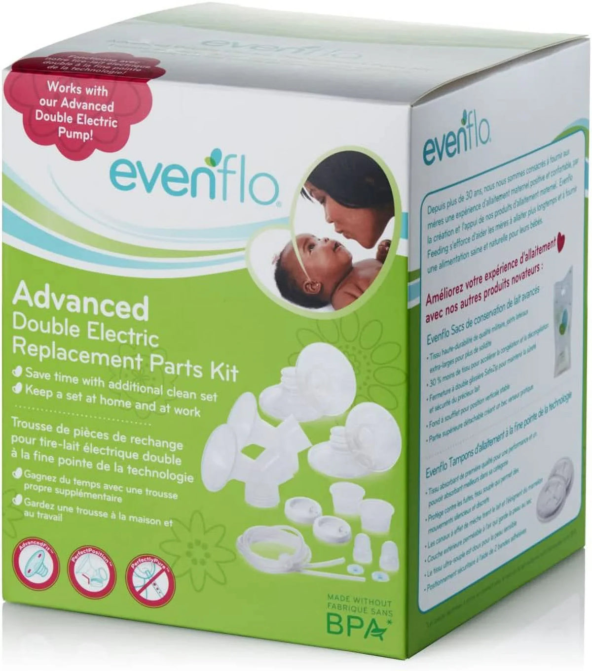Hospital Kit Strength Breastfeeding Replacement Advanced for Pump Parts Evenflo Electric Breast Feeding Double