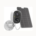 Solar Surveillance Audio, Motion WiFi Security Siren Wireless 2-Way Waterproof Powe Storage,IP65 Detection, Outdoor, Alarm,Cloud/SD Vision Color Camera Camera, Battery Night 1080P