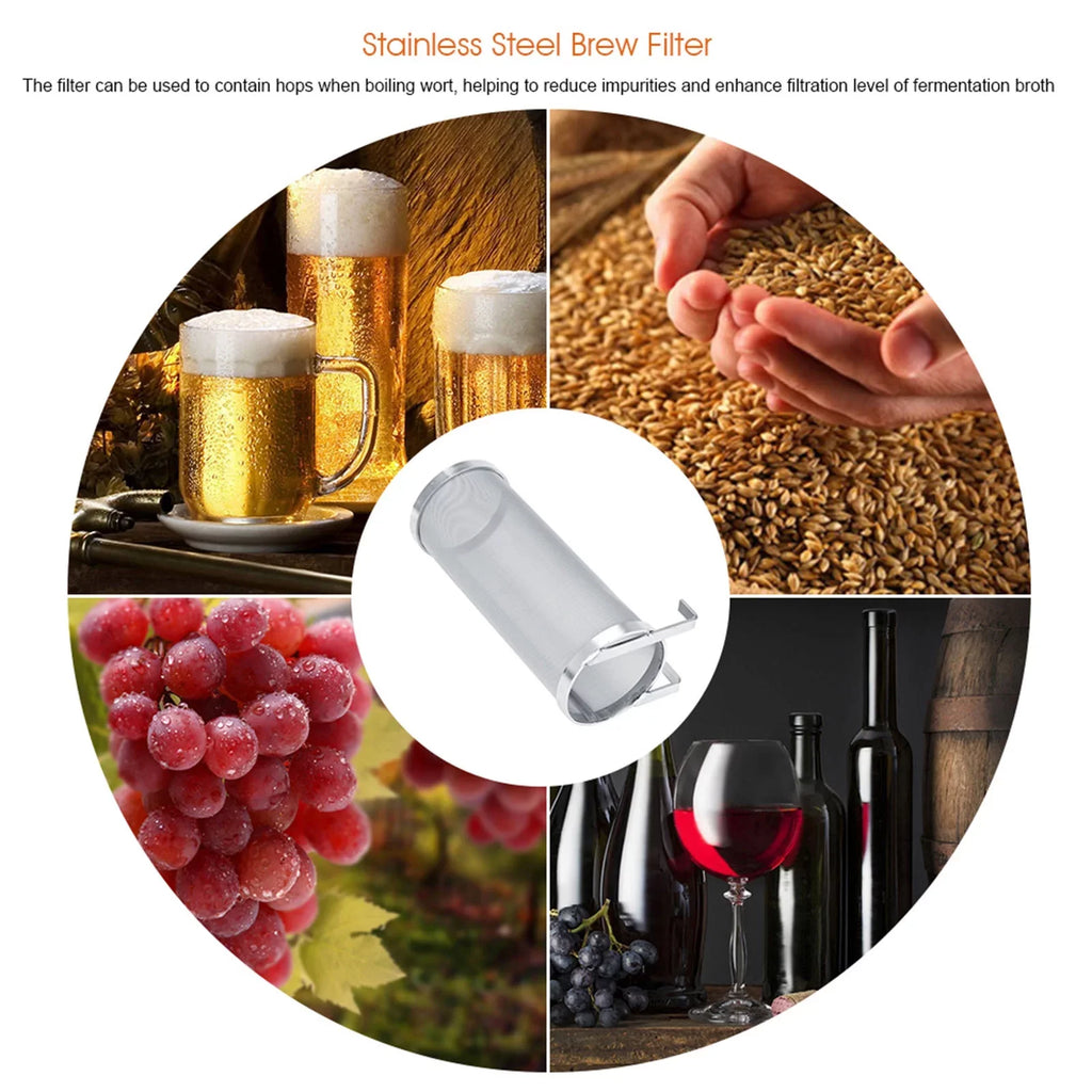 Mesh Micron Homemade Filter Filter,300 Beer 25.5cm) Hop Strainer 10 Stainless Brew : Regun (Size Steel Brew