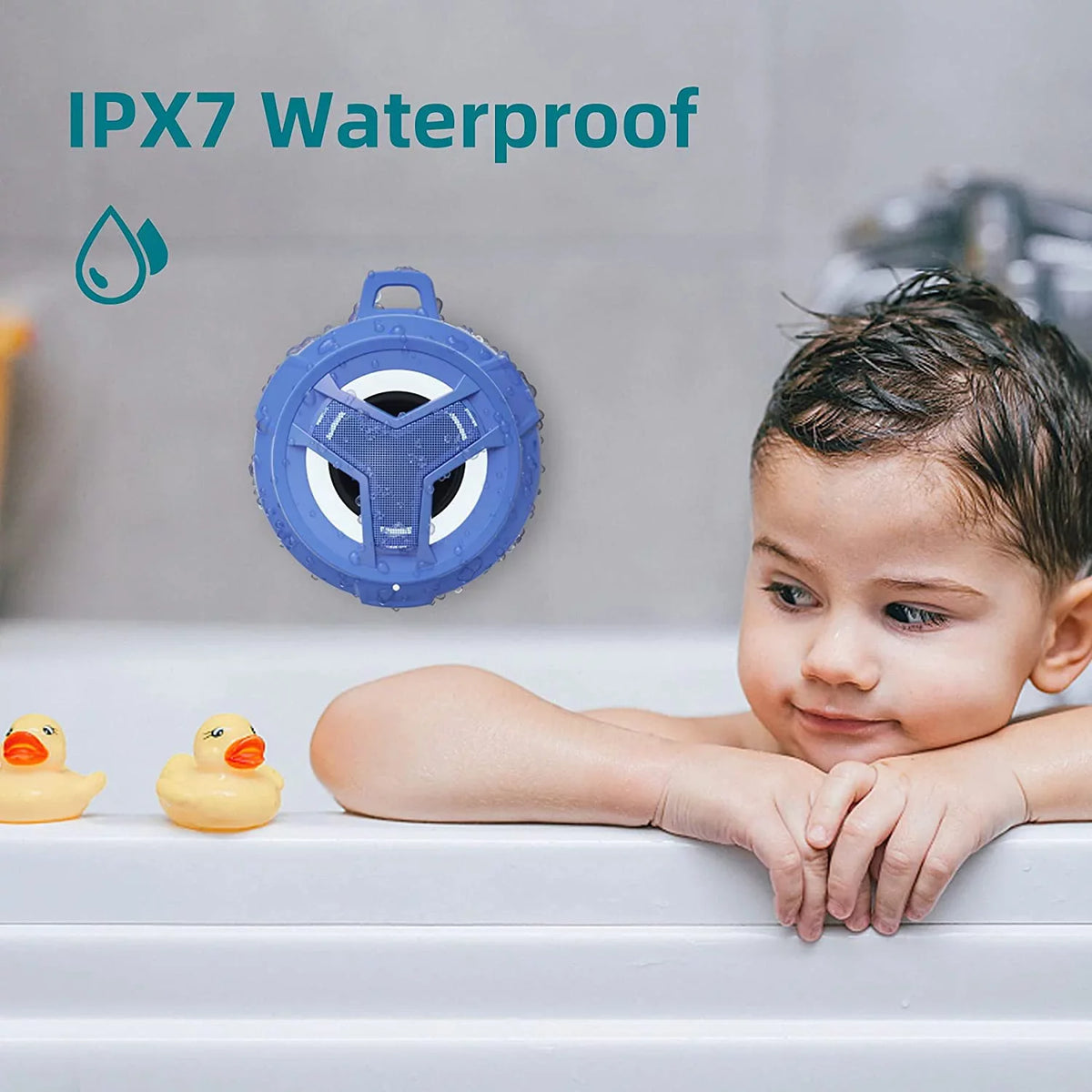 Portable Kayak with Light for Floating EBODA Waterproof for Blue - Playtime Shower Boys Accessories, Bluetooth Men, Pool, Hiking, Gifts Light Beach, 24H Speaker, IPX7 Small Speakers, Wireless
