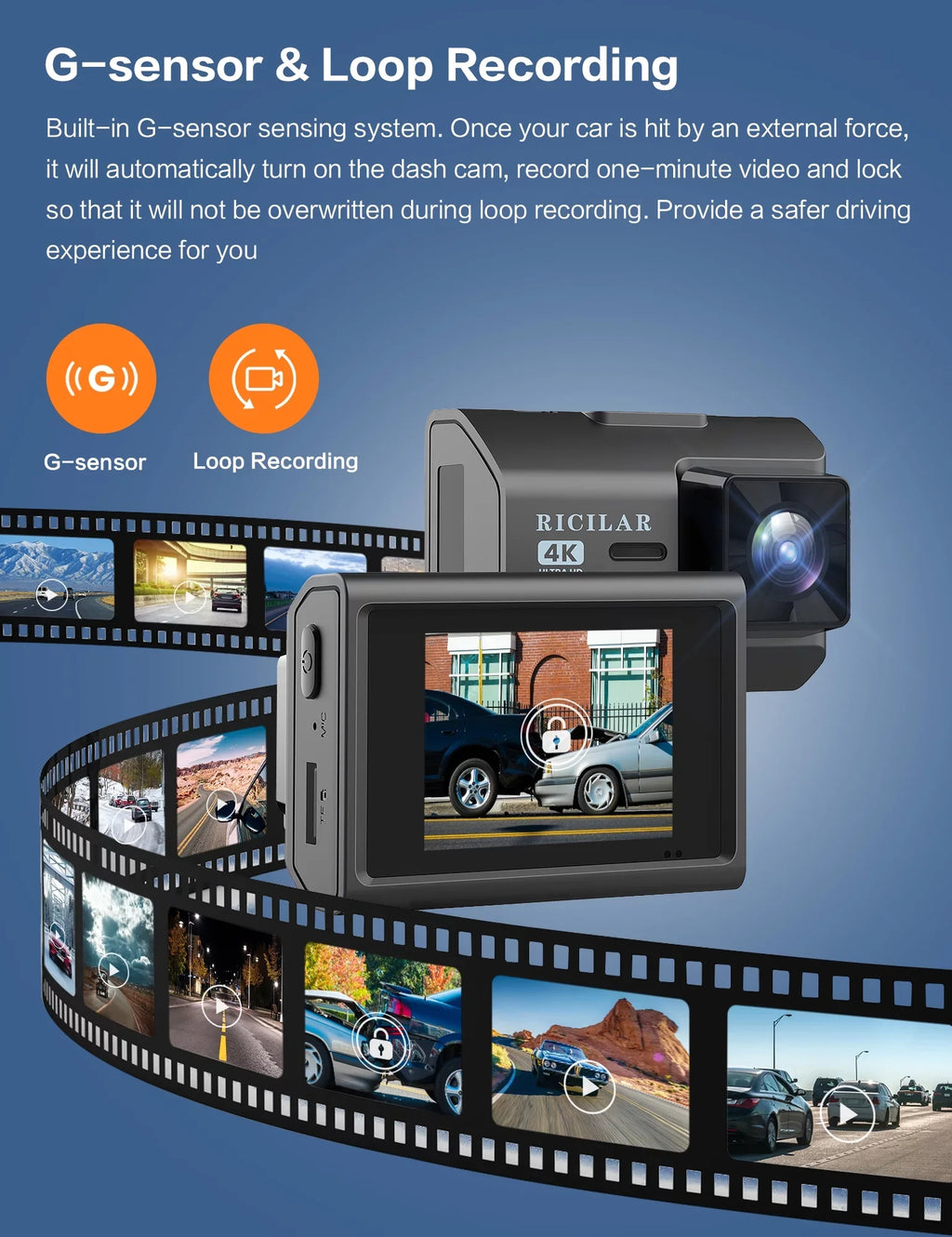 24 Wifi, Wdr, Hd Gps, 2K Ricilar Camera Built 4K Hd Sensor, Wide in Gravity 2" with Ips Rear Screen, Parking Hour Full Front 140° 170° and Night Angle Dash Mode Car Vision, Camera, Ultra