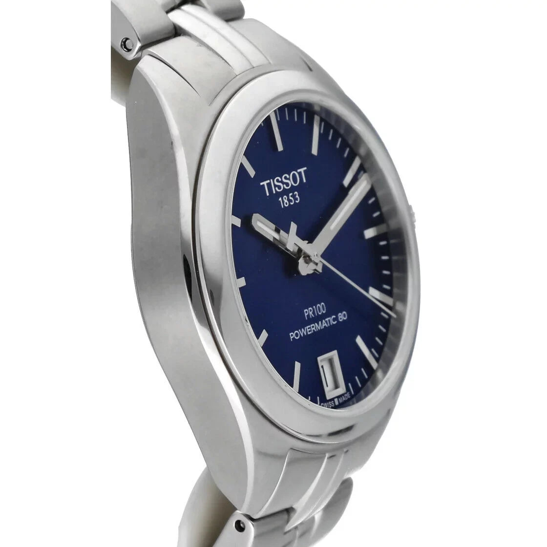 80 T101.207.11.04.100 Women's Steel PR100 Tissot Automatic 33mm Powermatic Watch