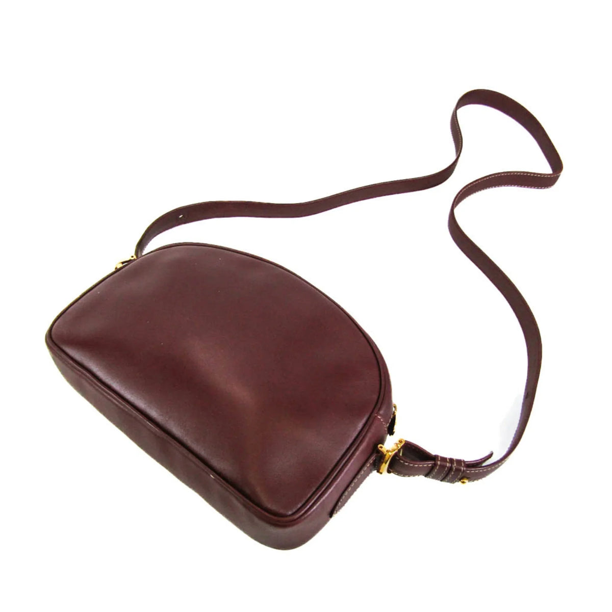 (Good) Leather Women's Bordeaux Must Bag Shoulder Cartier Pre-Owned