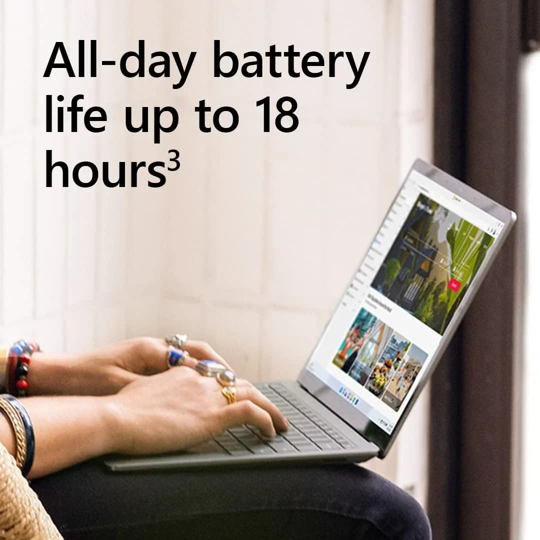 (2022), Laptop Lightweight, i5 13.5" Windows Life, & Screen, Storage 11, for Battery 512GB Touch with Surface 5 Sandstone Long Thin 8GB Multi-Tasking, Processor Fast