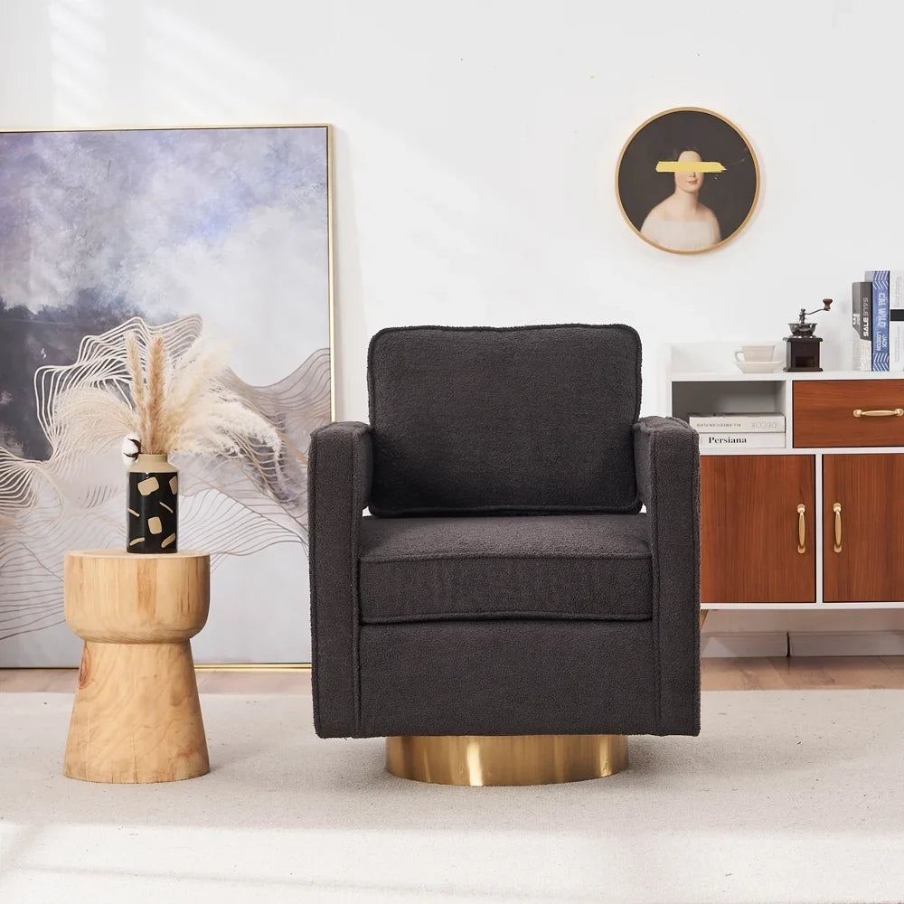 Nursery, Sofa Chair Swivel Living Arm Single Swivel jx Chair, Room,360 for Degree Office Leisure Club je Barrel Small Yone Chair for Bedroom, Hotel, Modern Accent