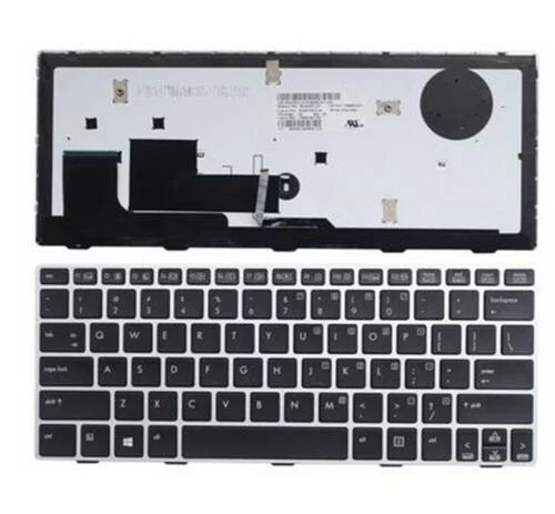 Silver G2 SG-57700-XUA New Revolve Keyboard HP 706960-001 P/N:90.4XF07.L01 Black 810 for G1 SN8123BL Frame US with EliteBook Backlit Replacement Laptop 810
