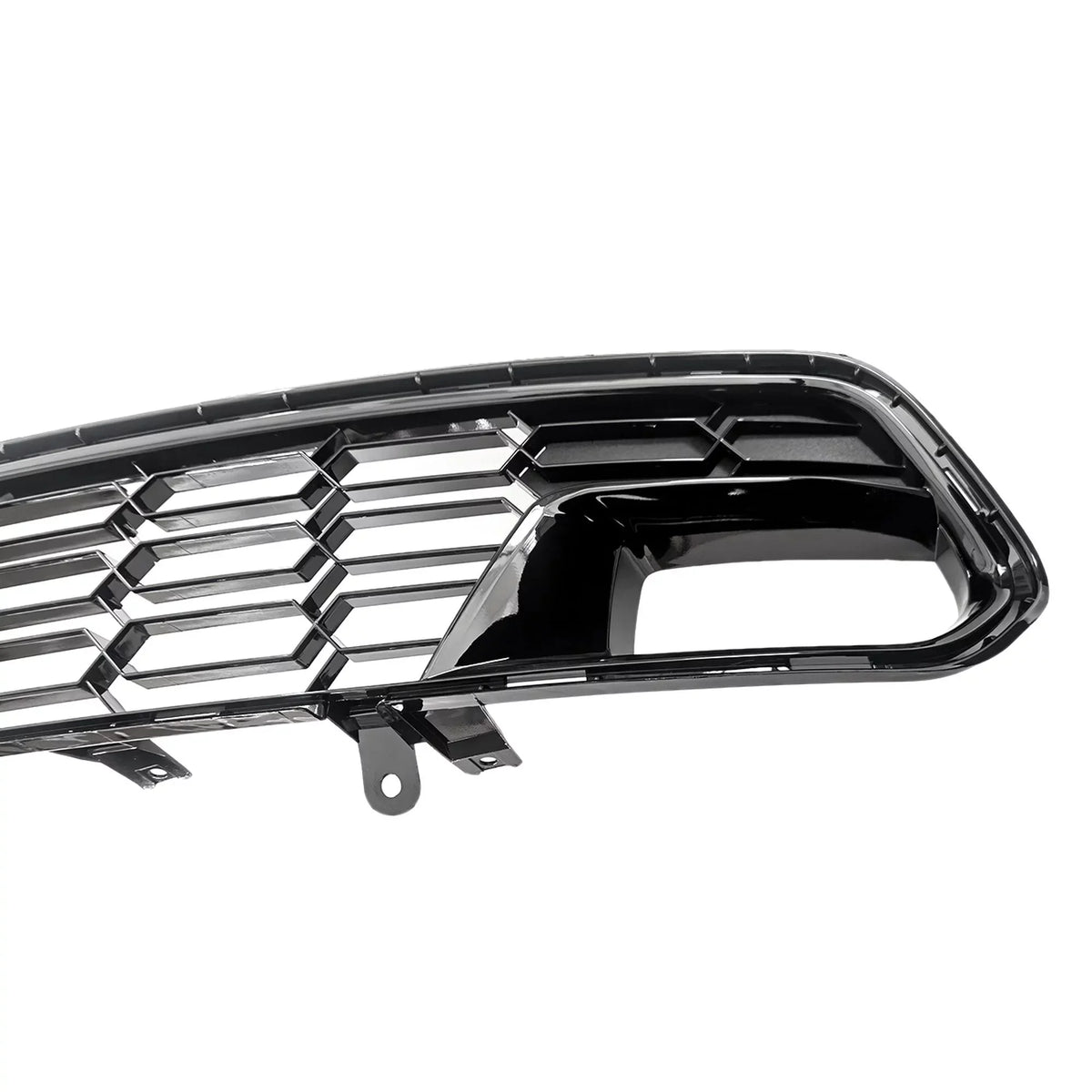 14-19 W/O Camera Bumper Chevrolet Grille For Black C7 Lower Gloss Front Corvette