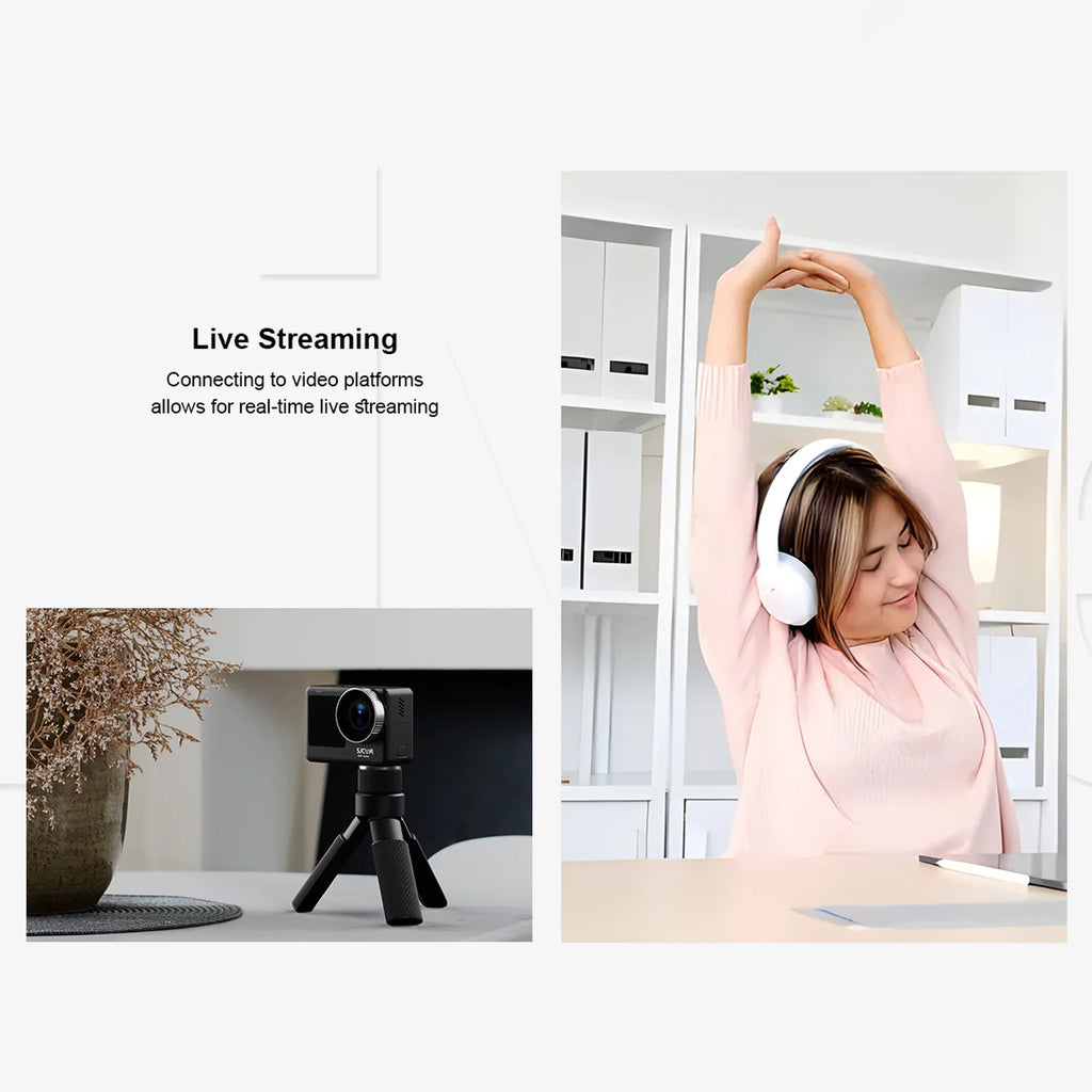 Portable Camera with Camera Yabuy Screen 20MP SJ11Active Waterproof -shaking Case Adapters Camera Live Support Streaming Dual Action Action Waterproof