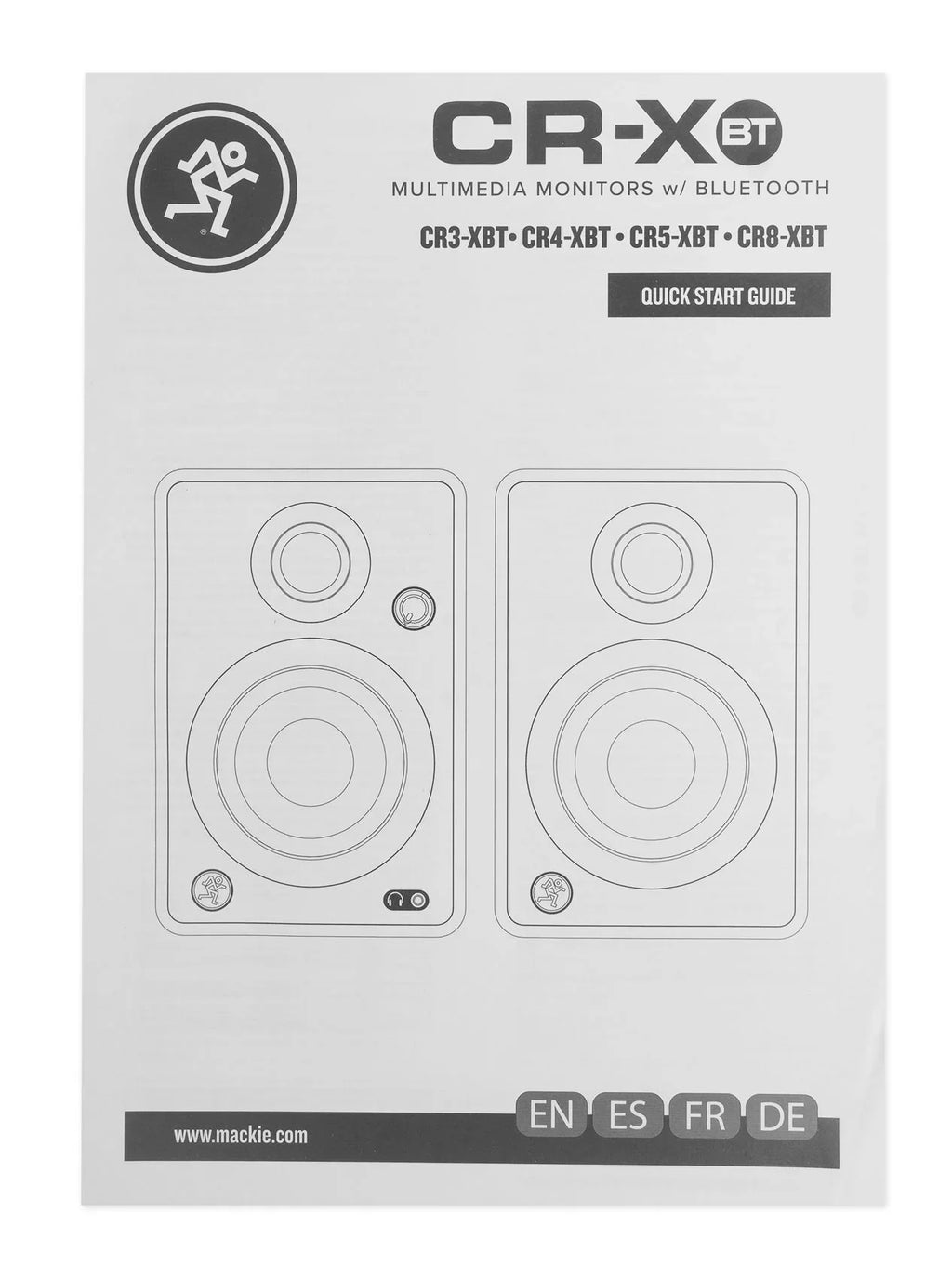 Bluetooth Studio Mackie CR3-XBT 50w Reference Bluetooth 2) 3" Monitors Speaker +
