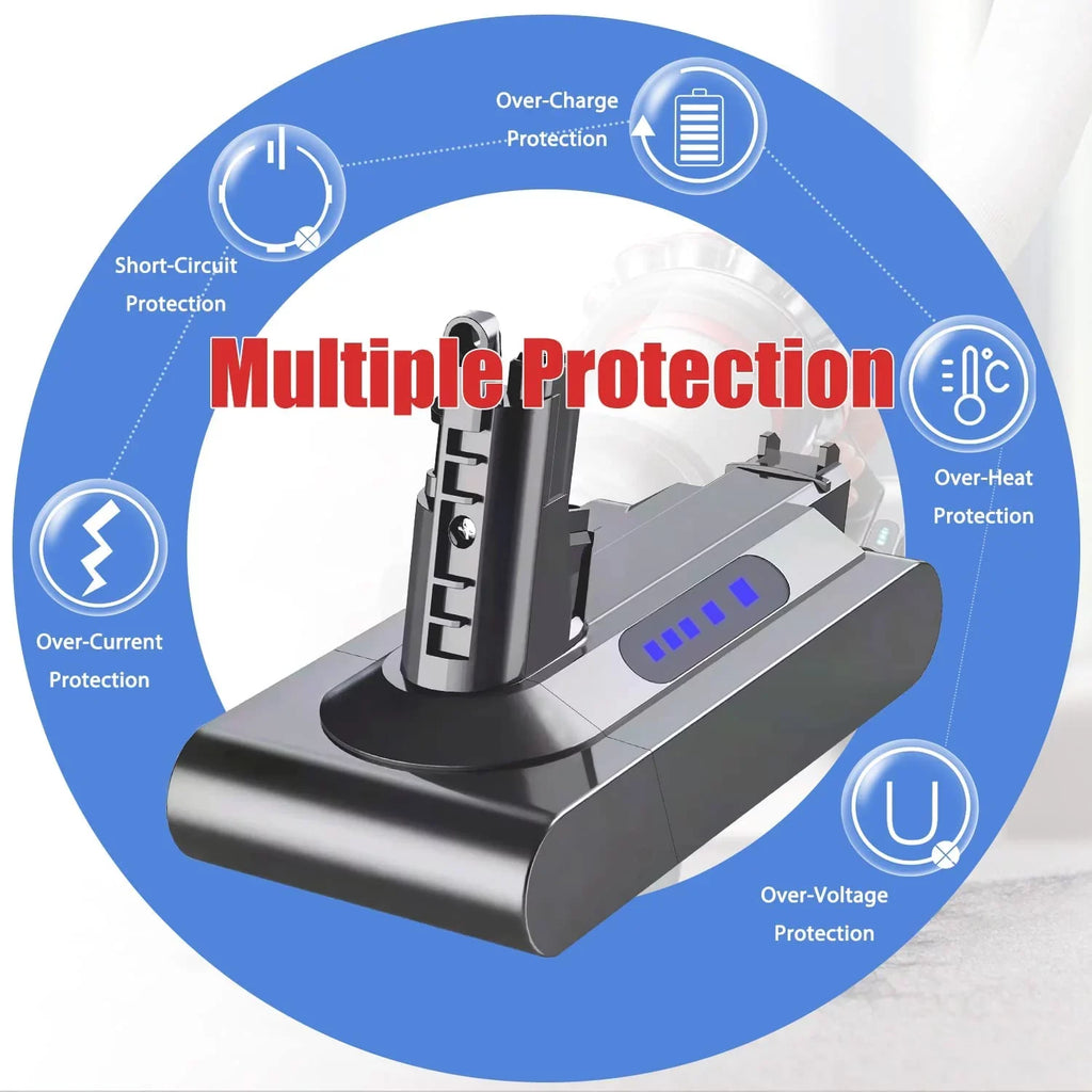 Animal Dy-son V10 Replacement V10 Motorhead for Cordless SV12 V10 Stick Dy-son 5000mAh Battery Cleaner Vacuum V10 Battery 25.2V Absolute V10 Compatible with V10 Zmoon Fluffy