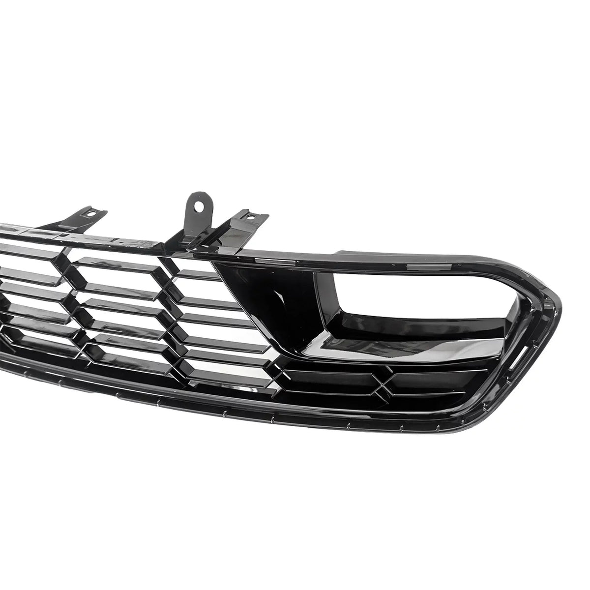14-19 W/O Camera Bumper Chevrolet Grille For Black C7 Lower Gloss Front Corvette